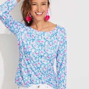 NWT Boatneck Tee- Otomi Bimini Blue